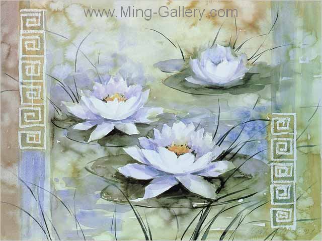 Flowers painting on canvas FLO0047