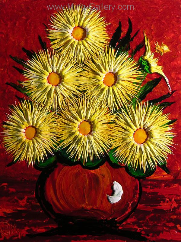 FLO0052 - Oil Painting of Flowers for Sale