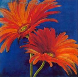 Flowers painting on canvas FLO0063