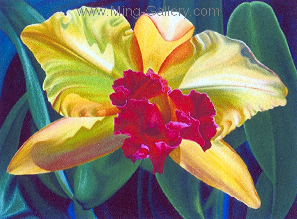 Flowers painting on canvas FLO0074