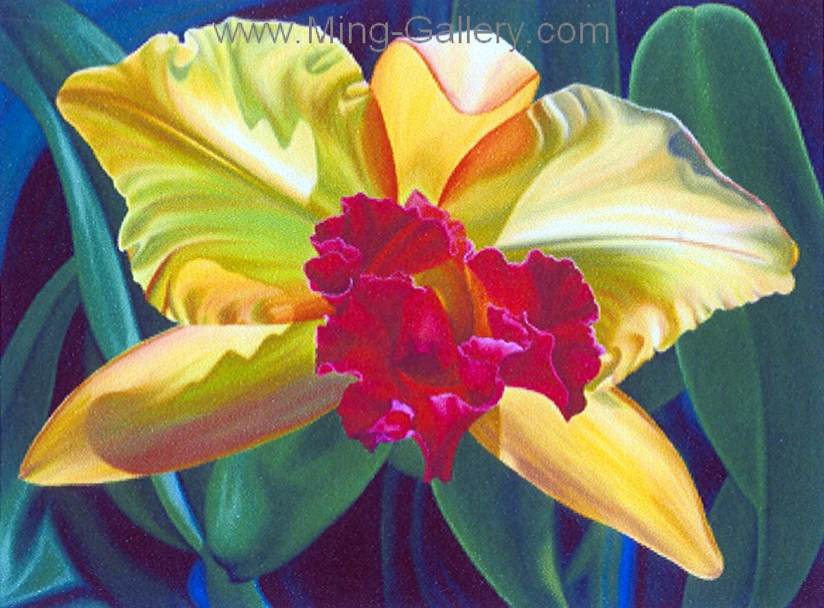 Flowers painting on canvas FLO0074