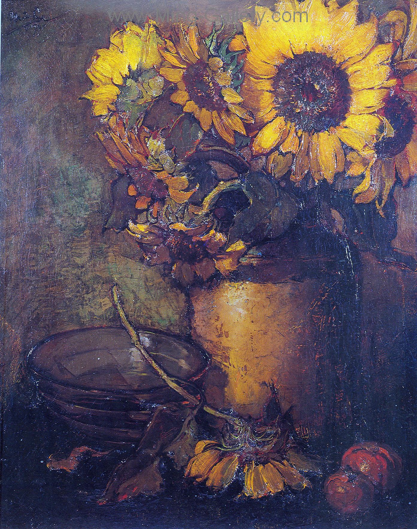 Flowers painting on canvas FLO0098