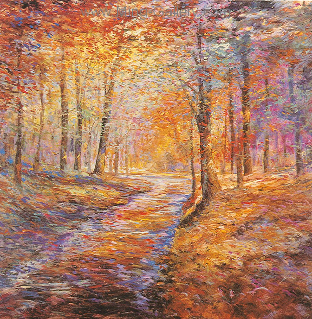 Forests painting on canvas FOR0008