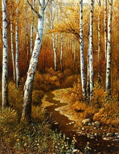 Forests painting on canvas FOR0011