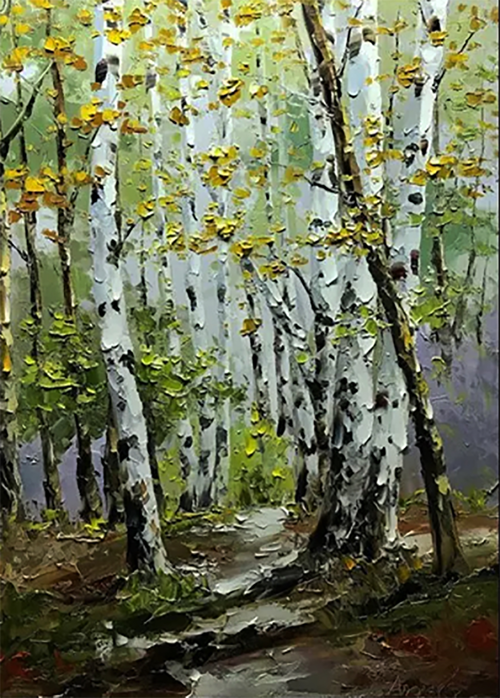 Forests painting on canvas FOR0031