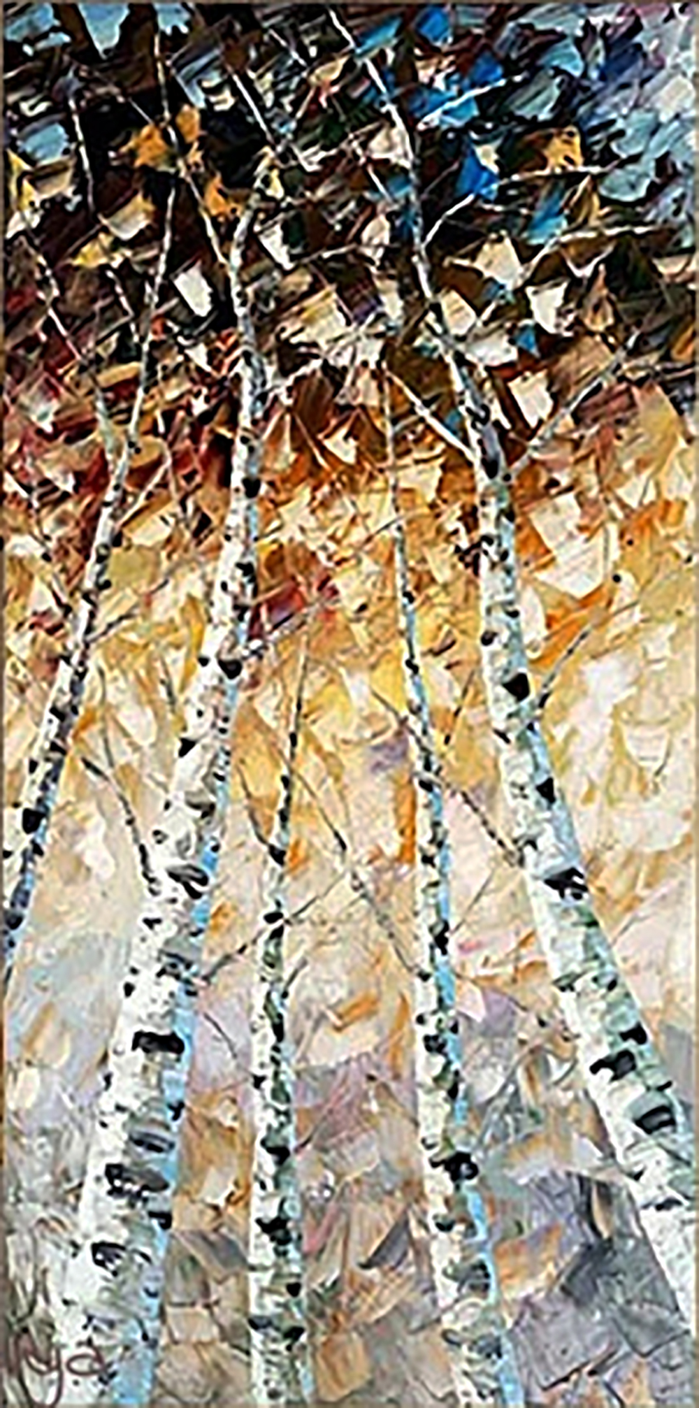 Forests painting on canvas FOR0035