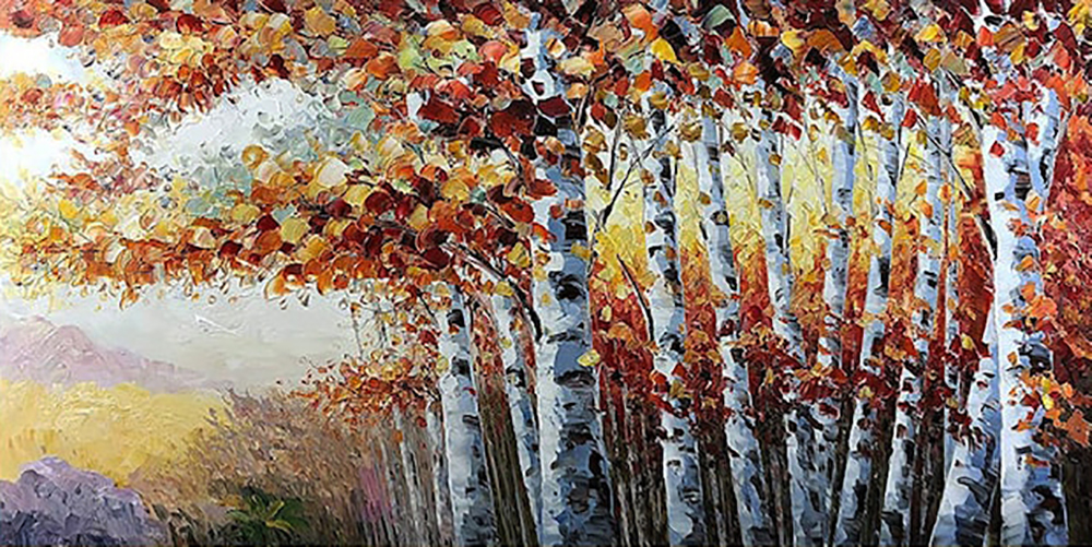 Forests painting on canvas FOR0049
