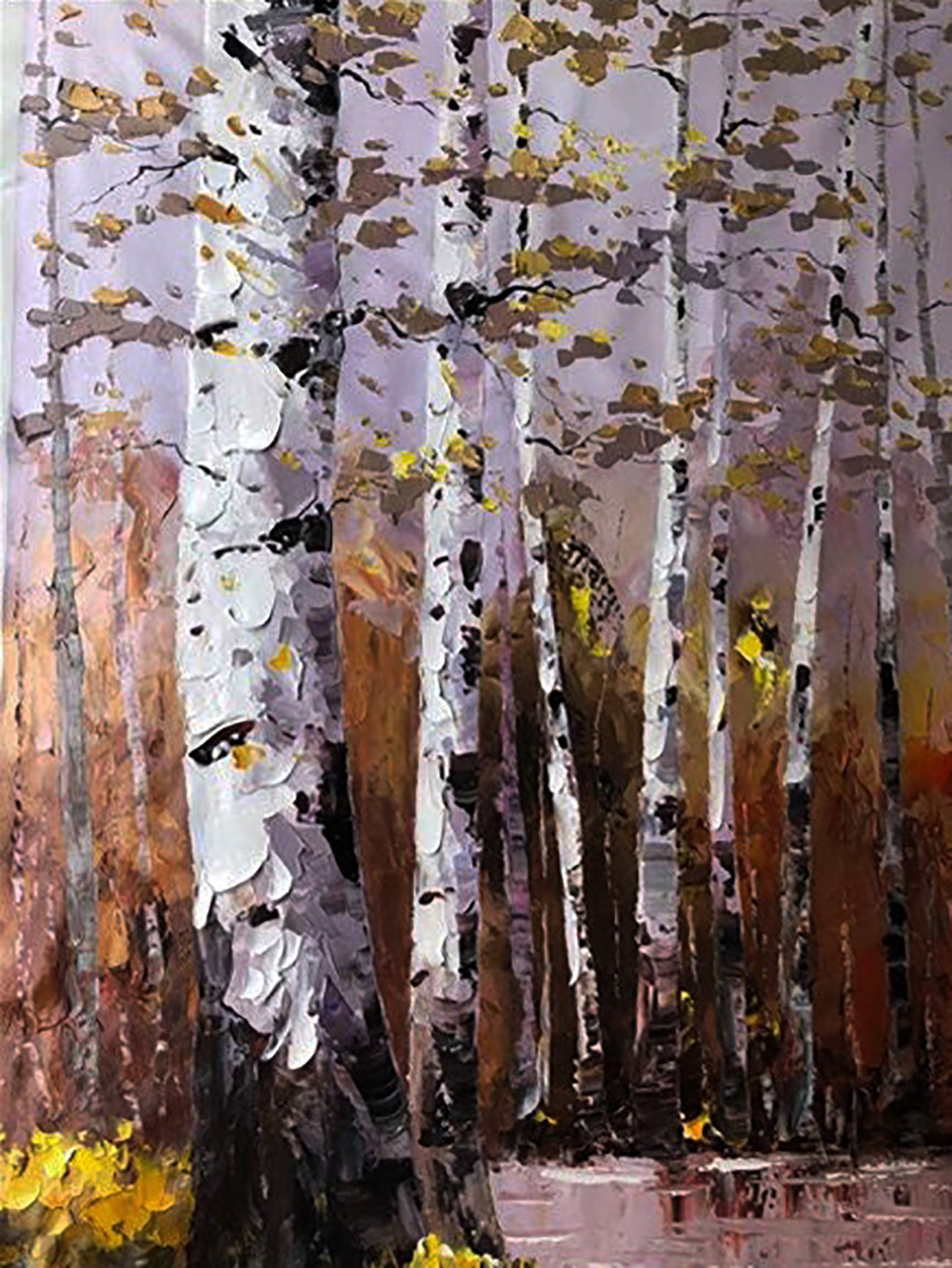 Forests painting on canvas FOR0051