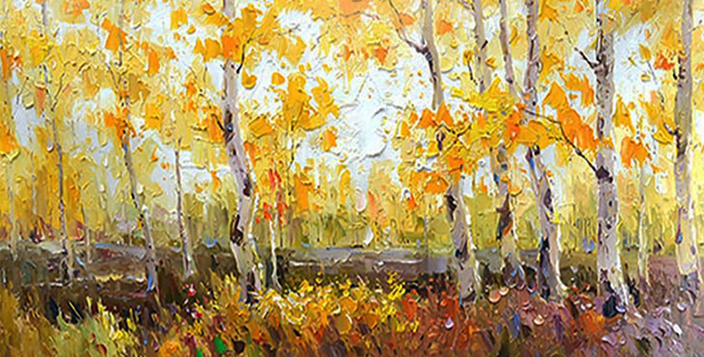 Forests painting on canvas FOR0053