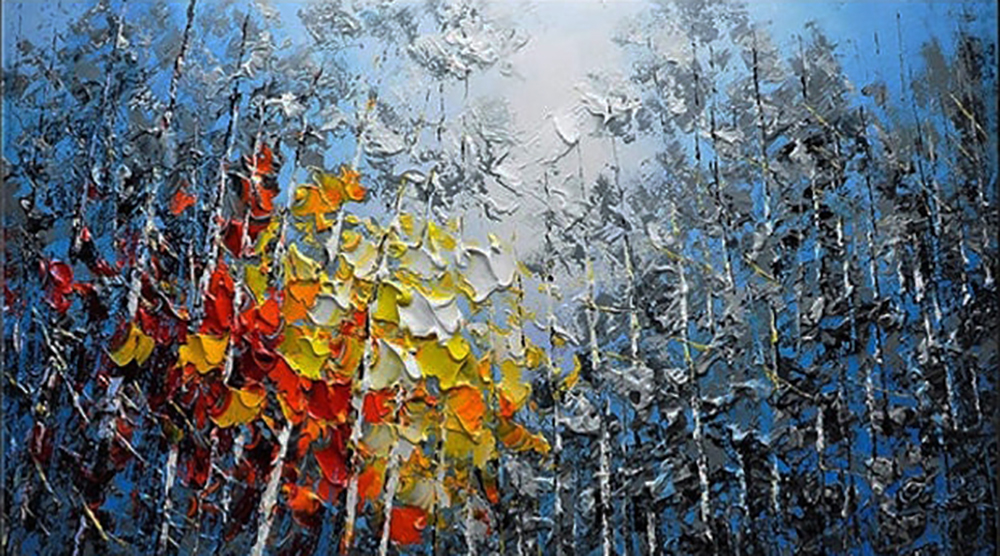 Forests painting on canvas FOR0054