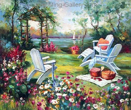 Gardens painting on canvas GAR0002