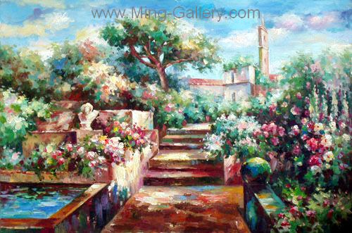 Gardens painting on canvas GAR0003