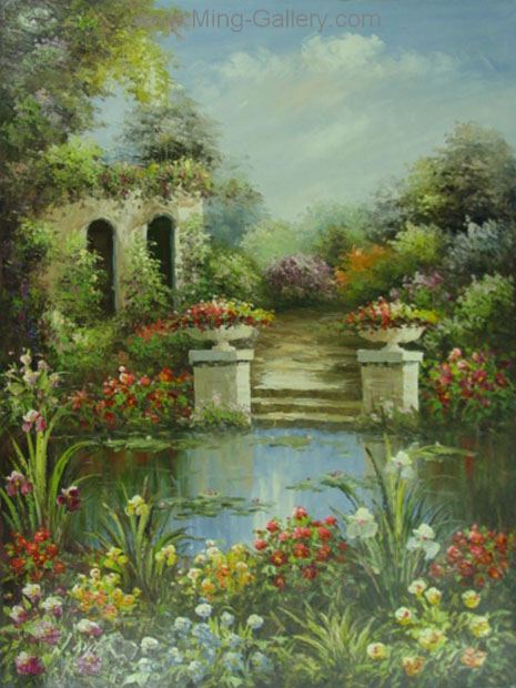 Gardens painting on canvas GAR0004