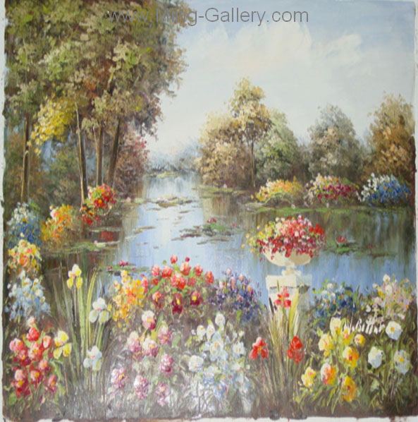 Gardens painting on canvas GAR0006