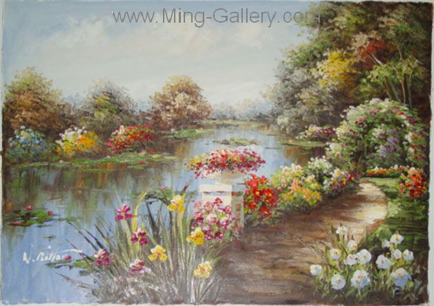 Gardens painting on canvas GAR0007