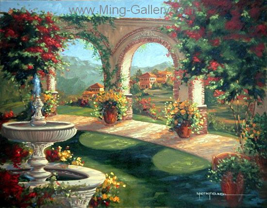 Gardens painting on canvas GAR0011