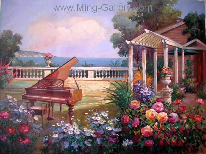 Gardens painting on canvas GAR0014