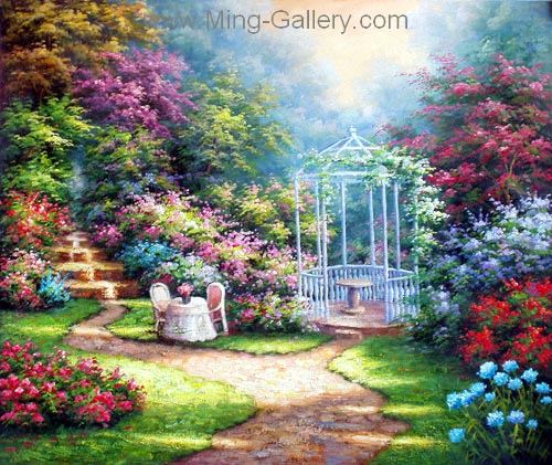 Gardens painting on canvas GAR0019