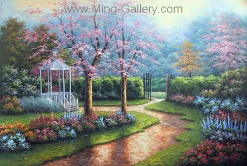 GAR0020 - Garden Painting for Sale