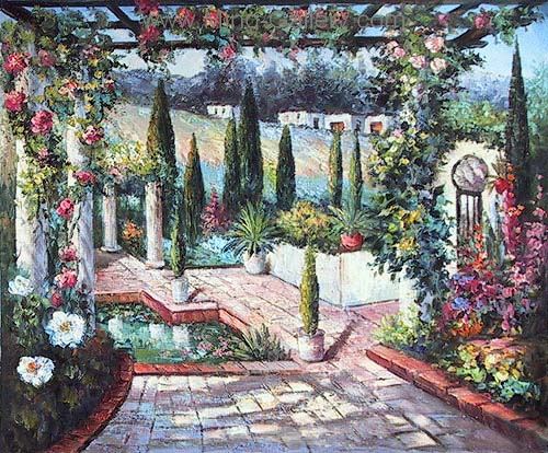 Gardens painting on canvas GAR0021