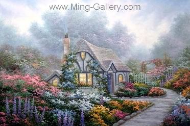 Gardens painting on canvas GAR0023