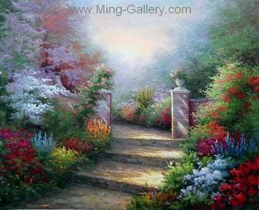 Gardens painting on canvas GAR0025