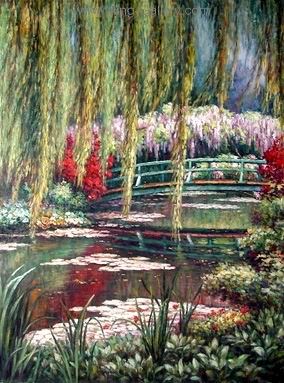 Gardens painting on canvas GAR0038