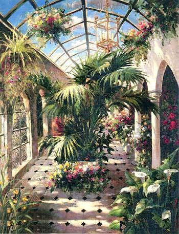 Gardens painting on canvas GAR0041