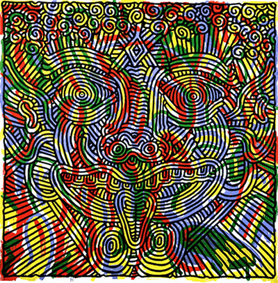 Keith Haring replica painting Hari20