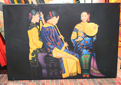 Paintings In Stock Chinese Musicians  painting on canvas INS0030