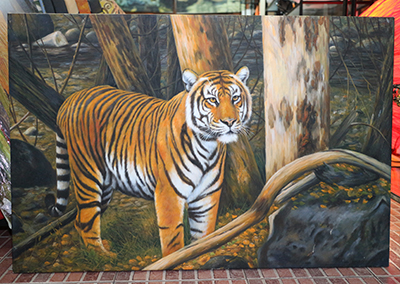 Paintings In Stock Tiger  painting on canvas INS0045