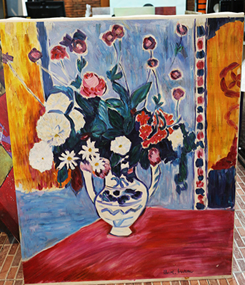 Paintings In Stock Flowers in Vase  painting on canvas INS0052