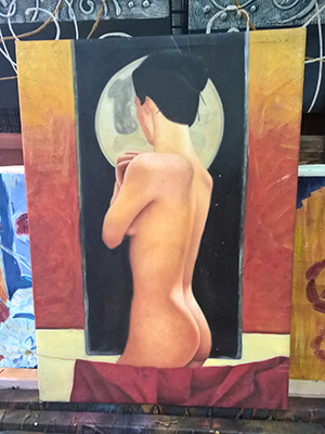 Paintings In Stock Nude  painting on canvas INS0075
