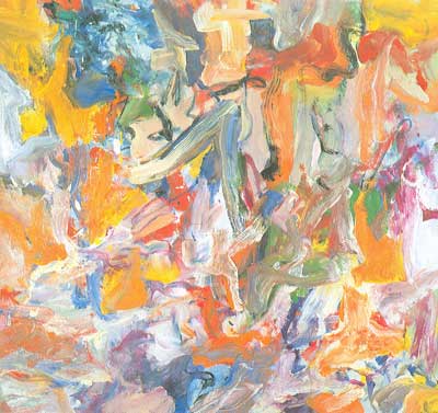 Willem De Kooning replica painting Koo35