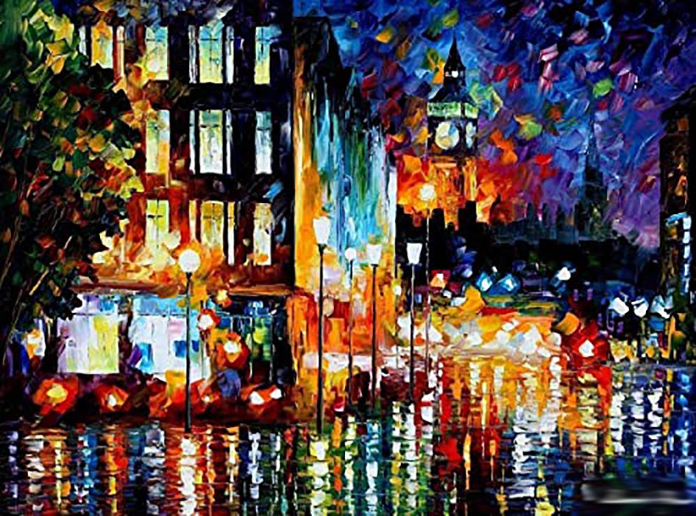 London painting on canvas LON0002