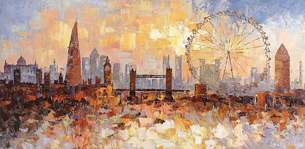 London painting on canvas LON0005