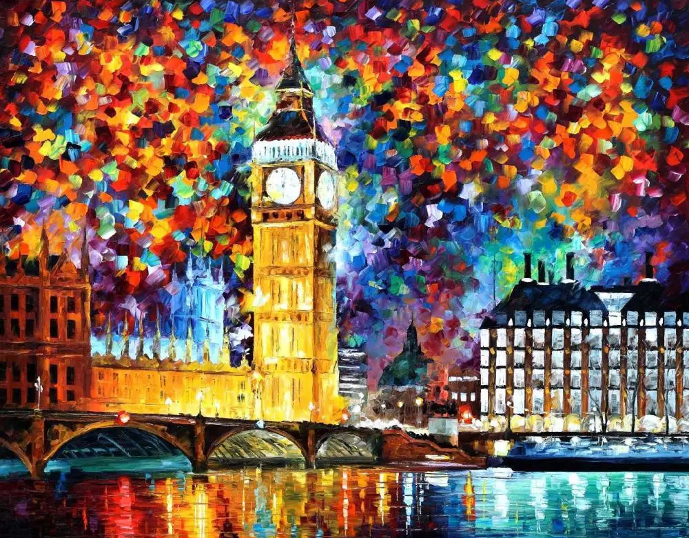 London painting on canvas LON0006