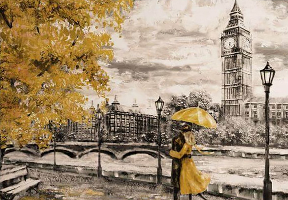 London painting on canvas LON0007