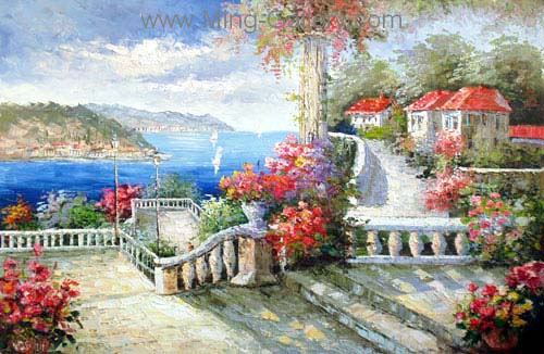 Mediterranean painting on canvas MED0002