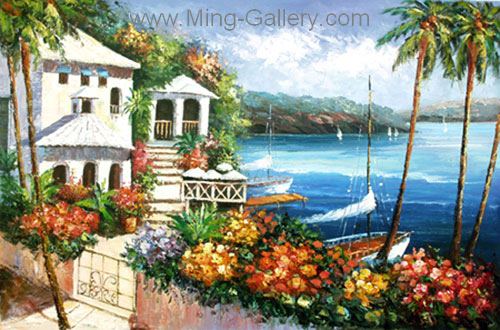 Mediterranean painting on canvas MED0004