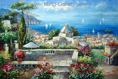 Mediterranean painting on canvas MED0013