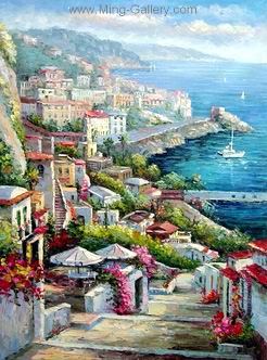 Mediterranean painting on canvas MED0014