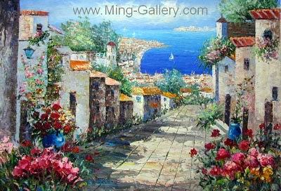 Mediterranean painting on canvas MED0018