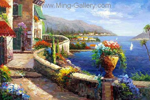 Mediterranean painting on canvas MED0020