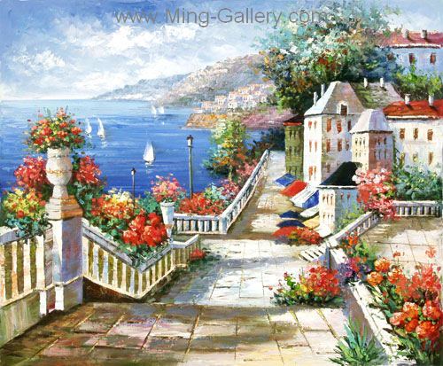 Mediterranean painting on canvas MED0031