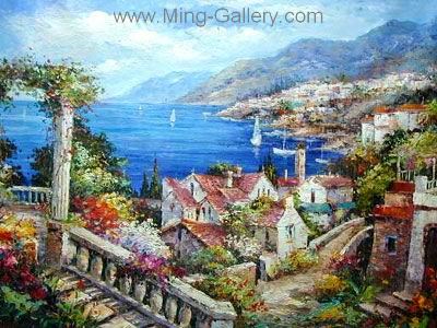 Mediterranean painting on canvas MED0038