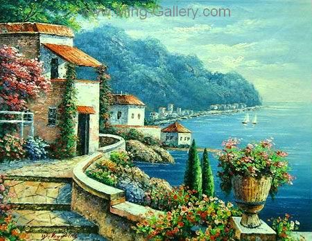 Mediterranean painting on canvas MED0039