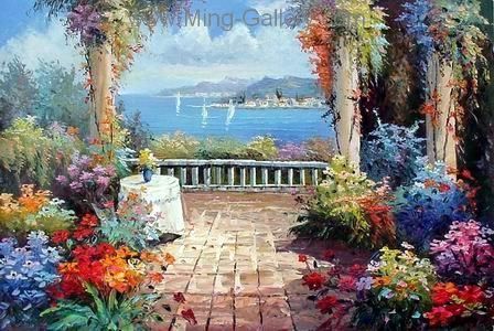 Mediterranean painting on canvas MED0043