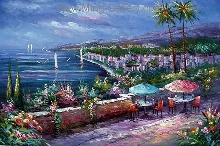 Mediterranean painting on canvas MED0045