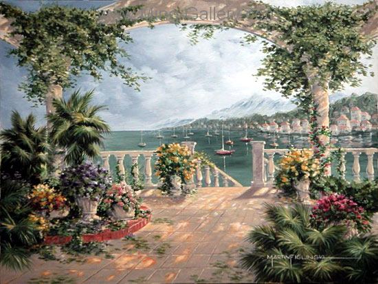 Mediterranean painting on canvas MED0047